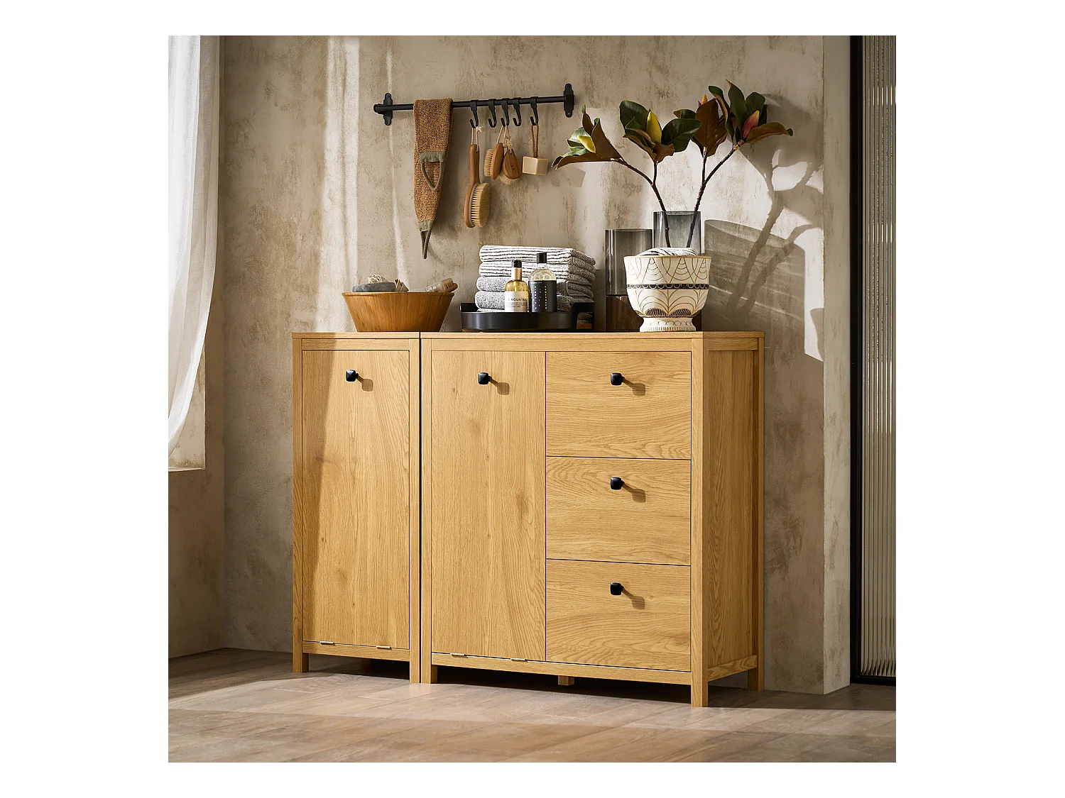 SoBuy Wäscheschrank BZR97-SN