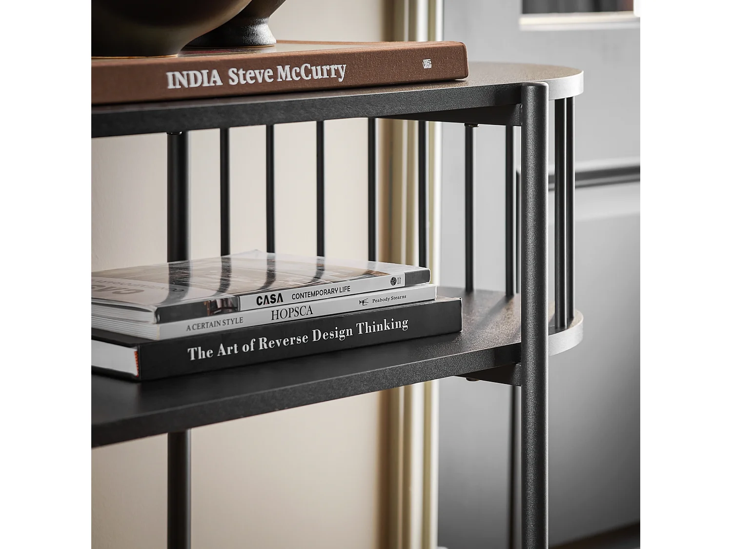 SoBuy Table Console à 3 Niveaux, Table d’appoint Design, Table d’Entrée, Meuble d'Entrée – 110 x 39 x 76 cm, pour Salon, Entrée, Couloir, Noir, FSB90-SCH