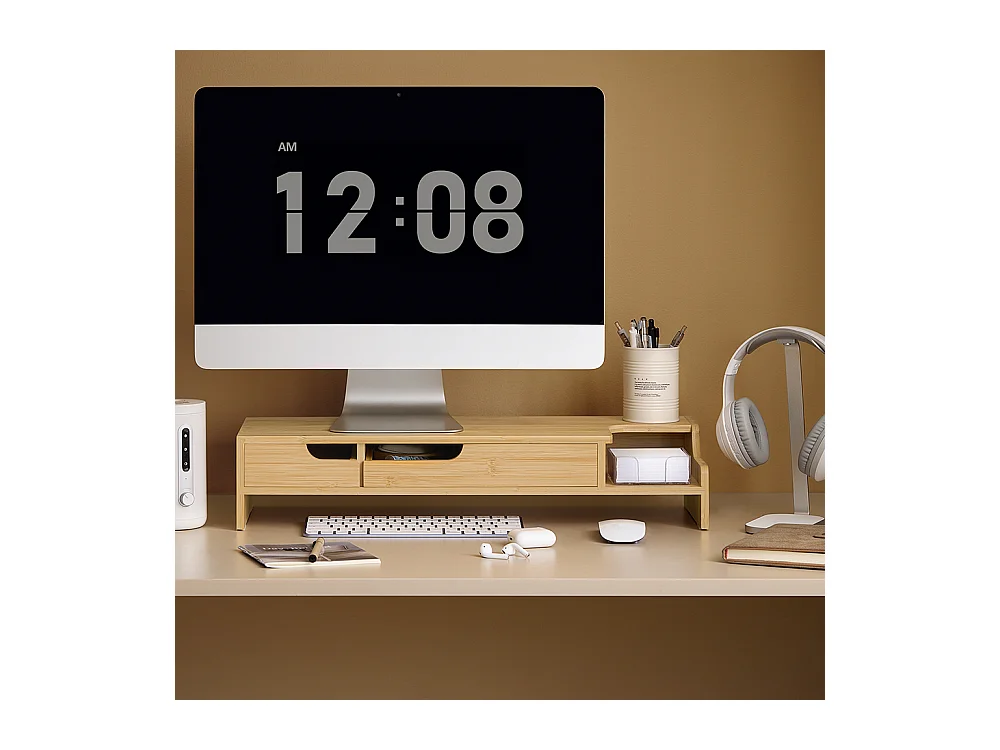 Stojak na monitor z 2 szufladami BBF12-N