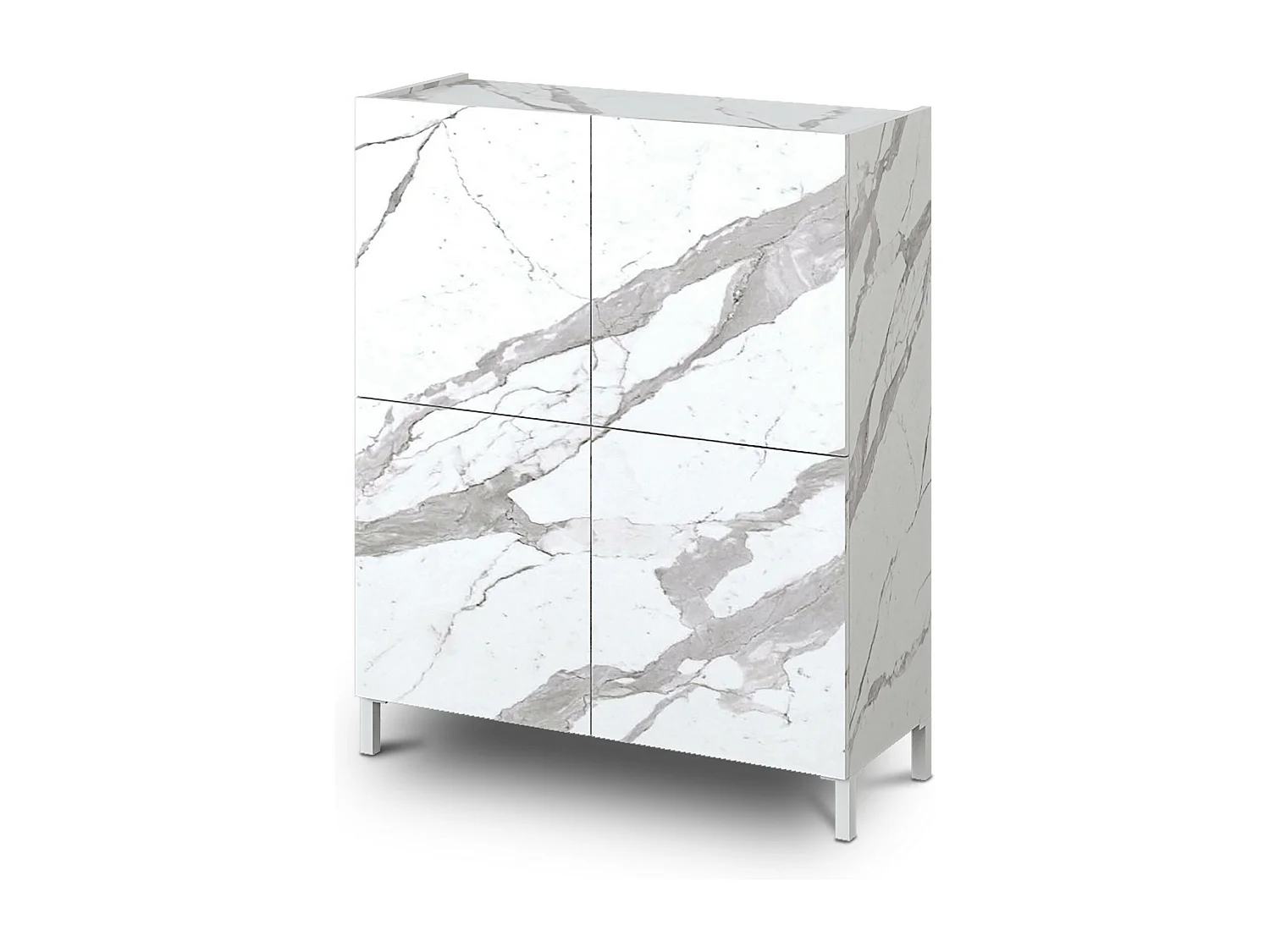 Meuble haut BURHAM WHITE MARBLE