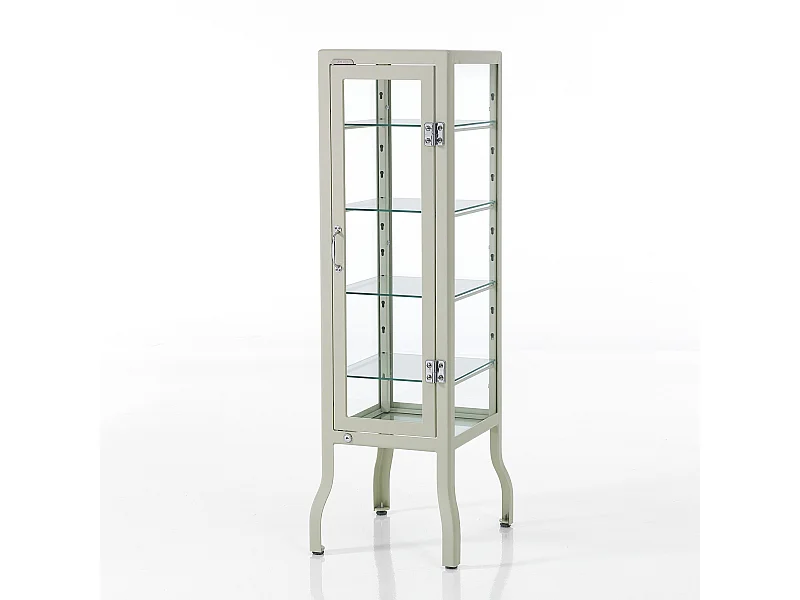 Vitrine 1 porte EDEN WHITE