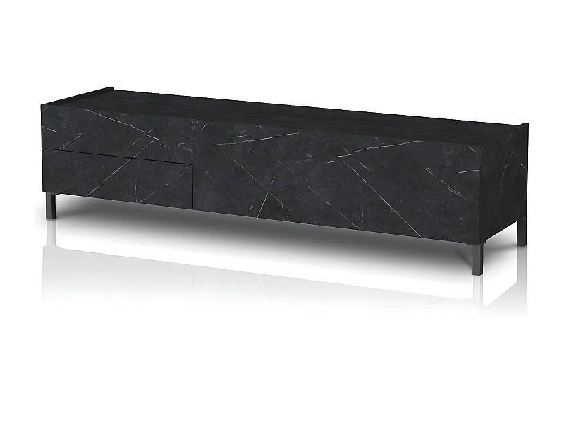Soporte TV BURHAM BLACK MARBLE