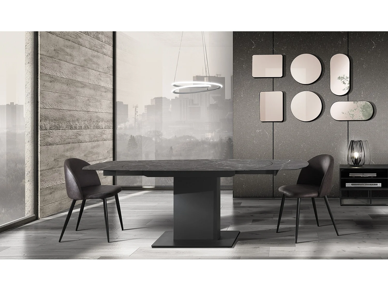 Mesa extensible MOORE MARBLE-A