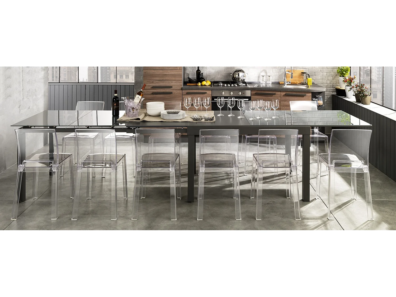 Table extensible FAR GREY