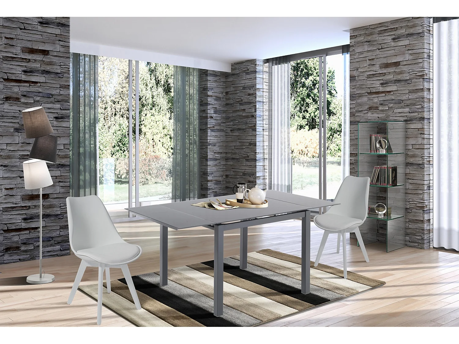 Mesa extensible LUBBOCK GREY