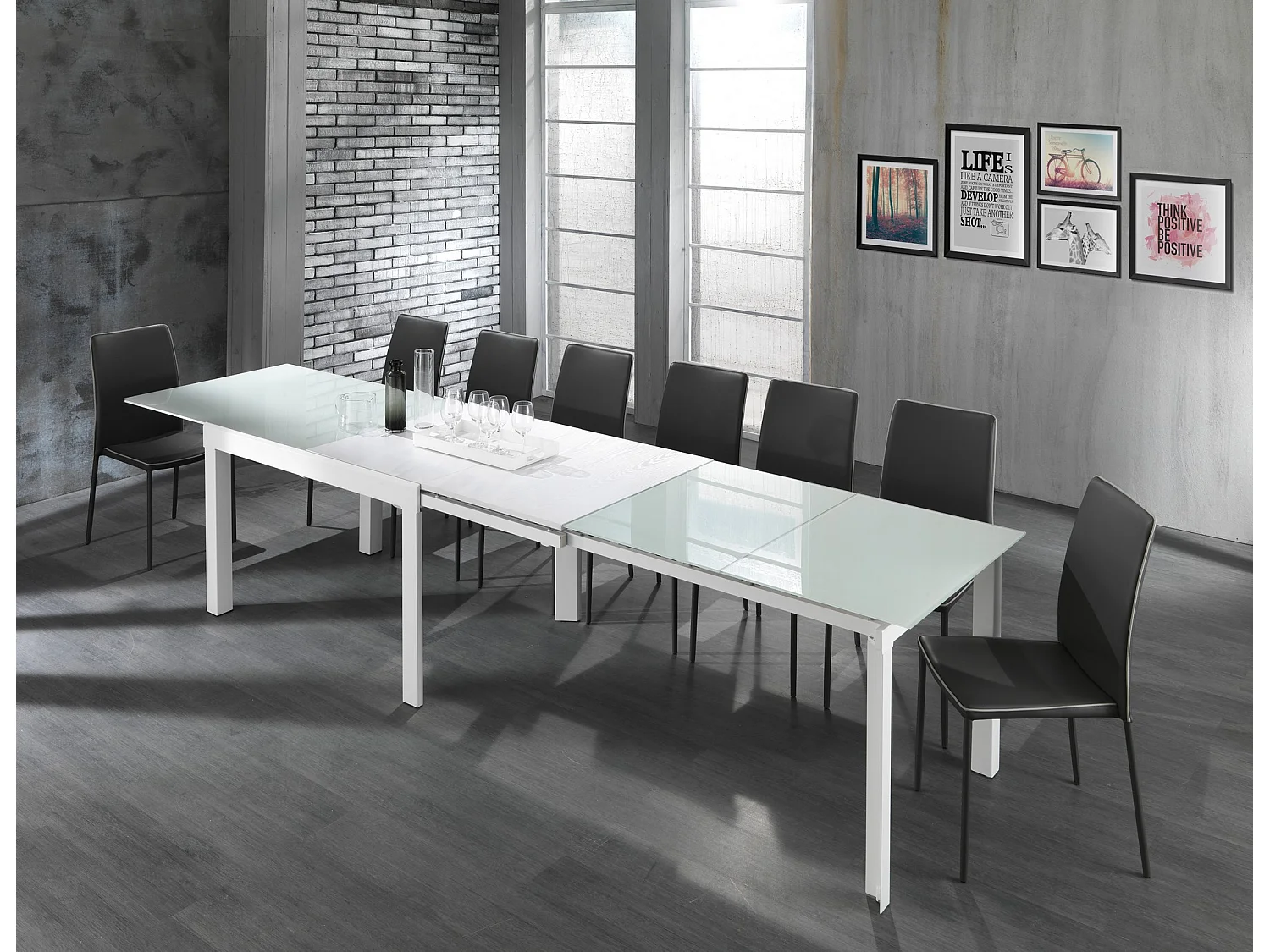 Mesa extensible FAR WHITE