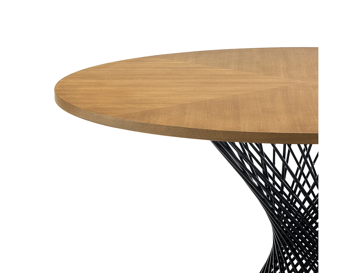 Tavolo rotondo da pranzo in legno e metallo moderno Joyce