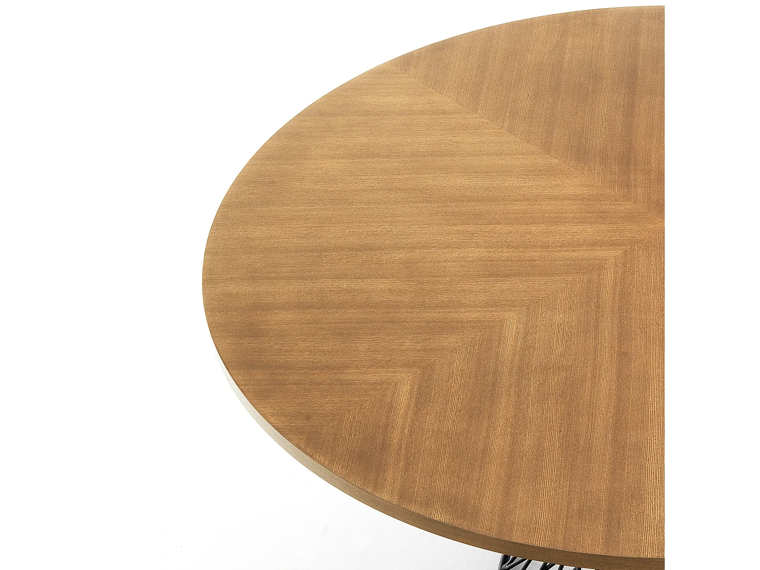 Tavolo rotondo da pranzo in legno e metallo moderno Joyce