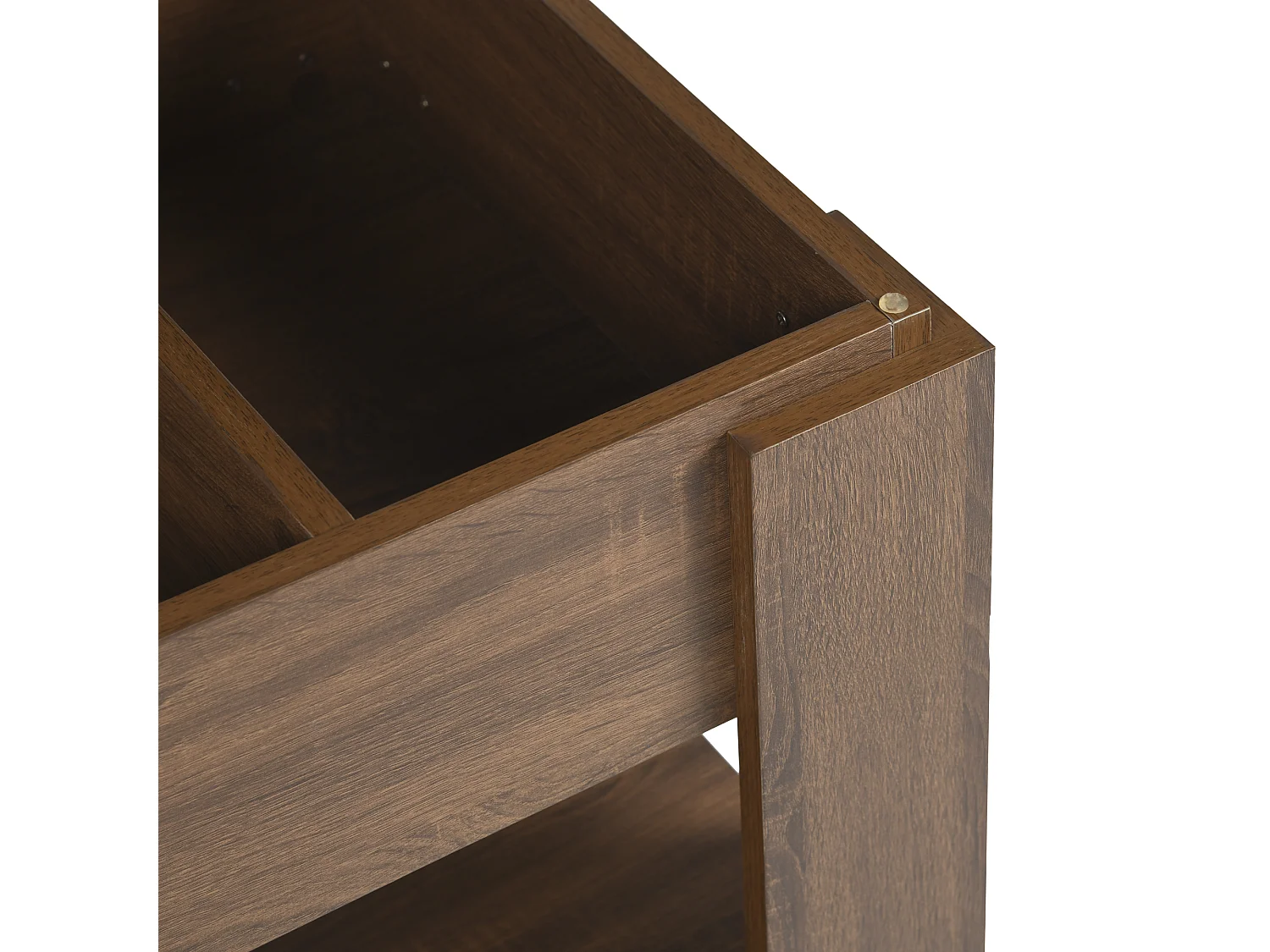 URBAN MEUBLE Table basse avec plateau relevable effet bois et marron 96*50CM