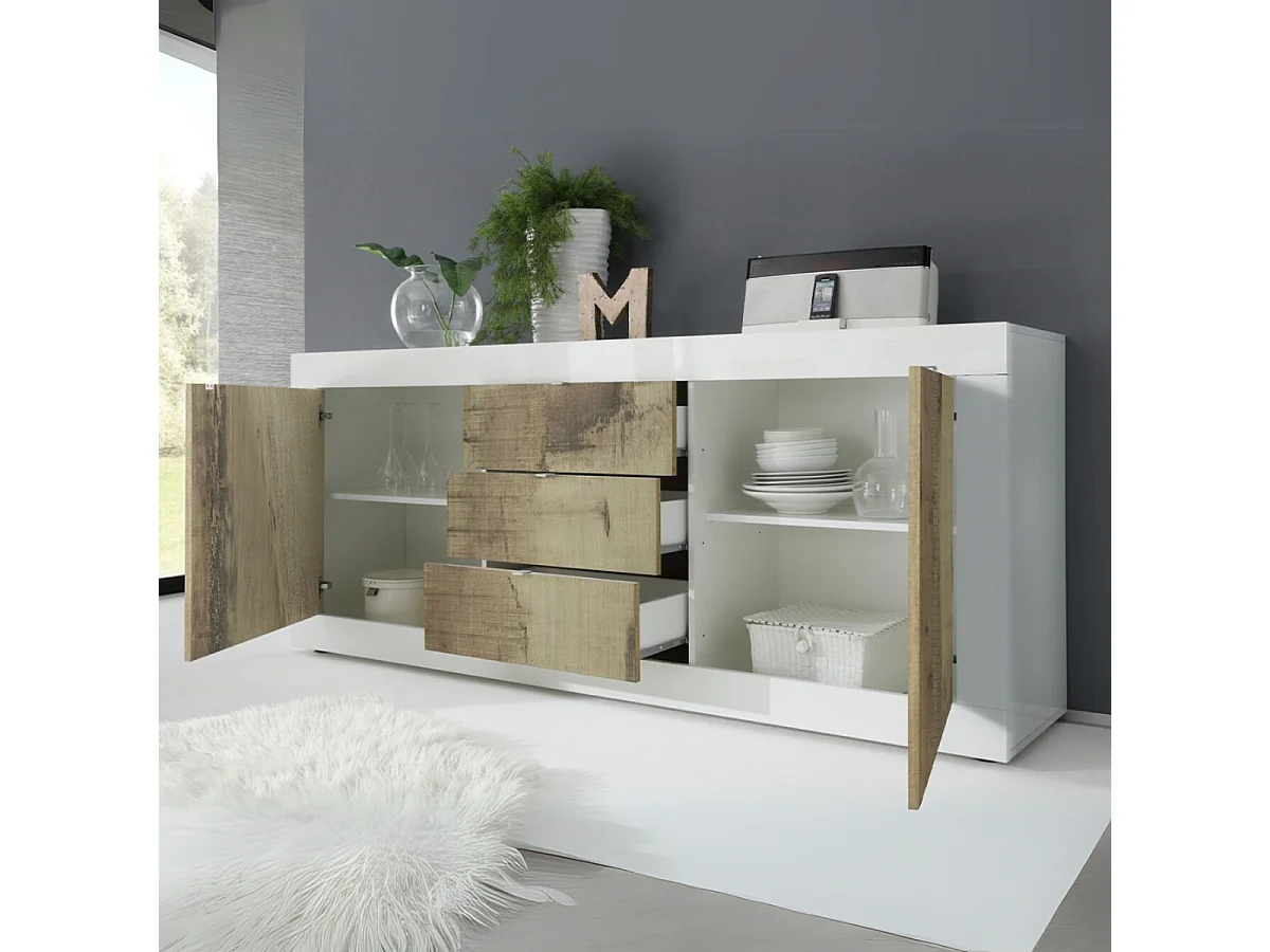 Buffet 2 porte 3 cassetti L210 cm - Iniziale