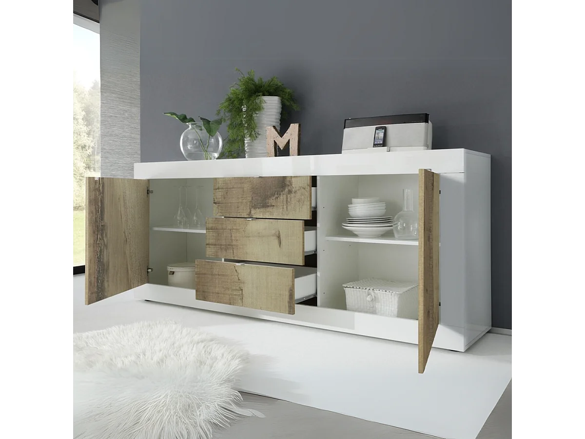 Buffet 2 porte 3 cassetti L210 cm - Iniziale
