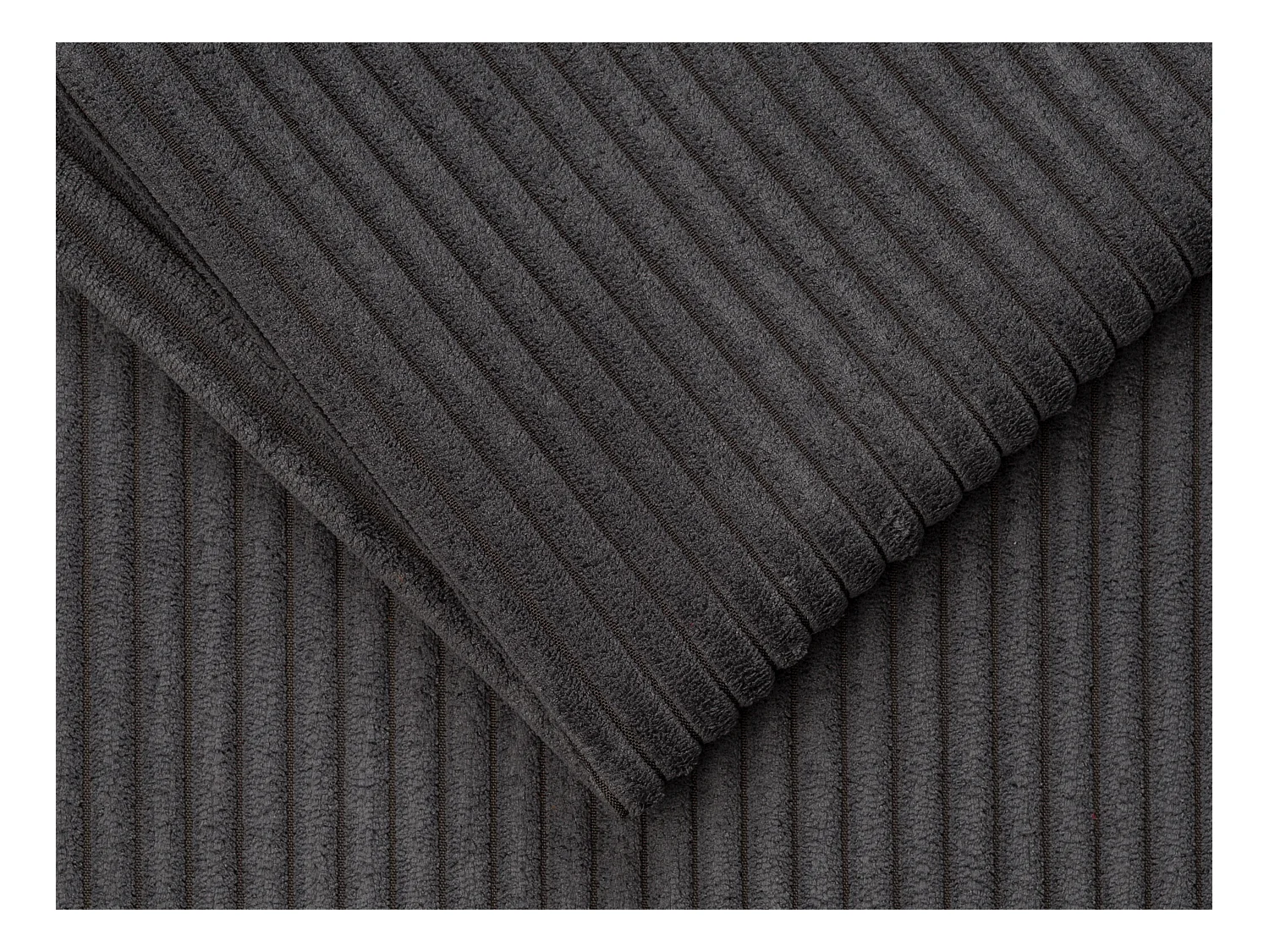 Schlafsessel mit Matratze - Liegefläche 70 cm - Matratze 14 cm - Cord - Anthrazit - LORETO