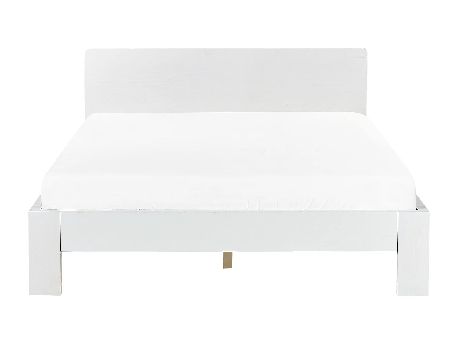 Bett mit Lattenrost Kiefernholz ROYAN 140 x 200 cm Weiss