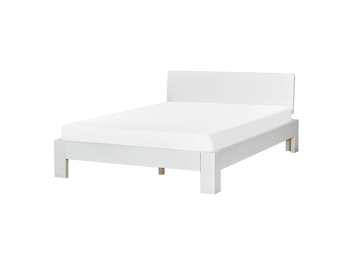 Bed Pine Wood ROYAN 140 x 200 cm (EU Double) White