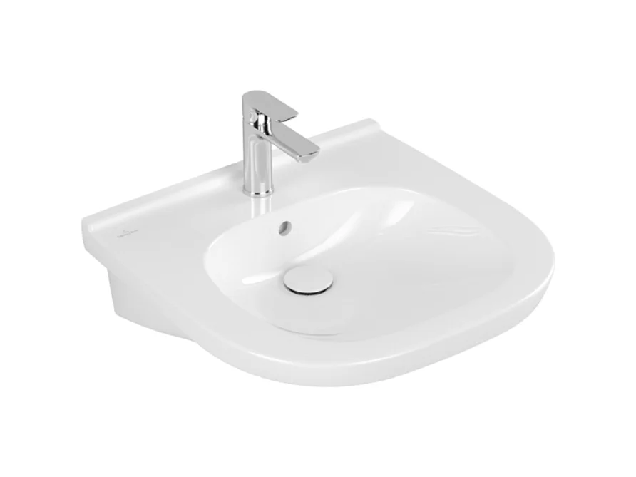 Lavabo PMR 56 x 55 cm avec poignée de préhension VILLEROY ET BOCH O Novo Vita