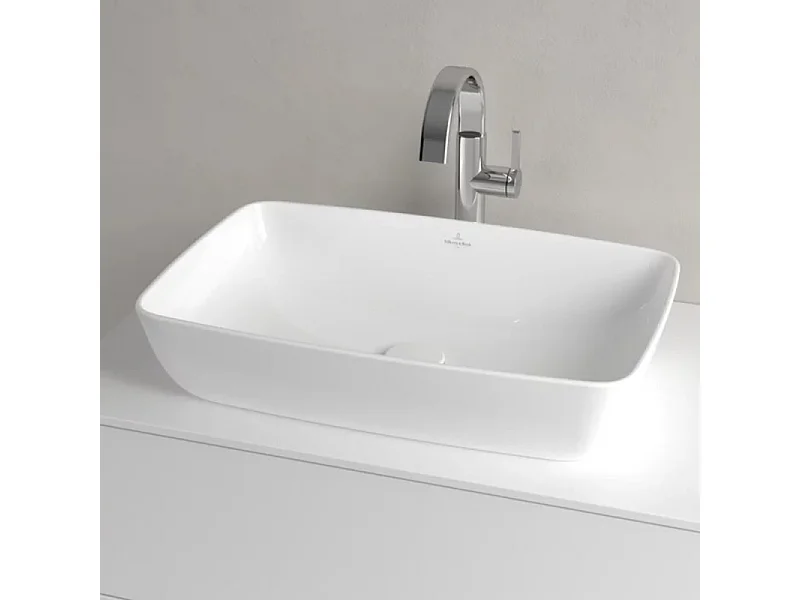 Vasque rectangle à poser VILLEROY ET BOCH Artis stone white