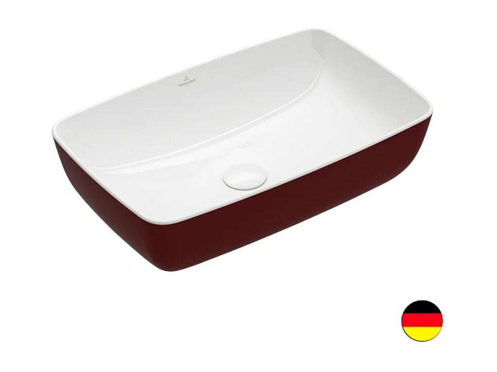 Vasque rectangle à poser VILLEROY ET BOCH Artis bordeaux