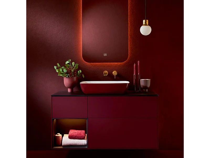 Vasque rectangle à poser VILLEROY ET BOCH Artis bordeaux