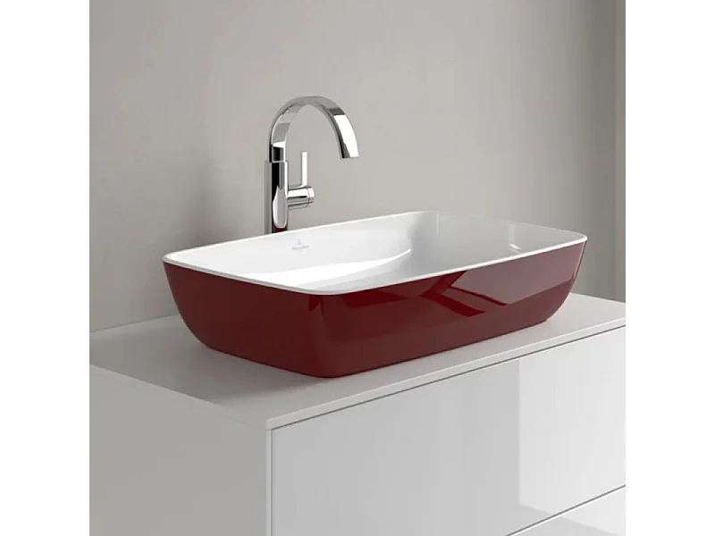 Vasque rectangle à poser VILLEROY ET BOCH Artis bordeaux