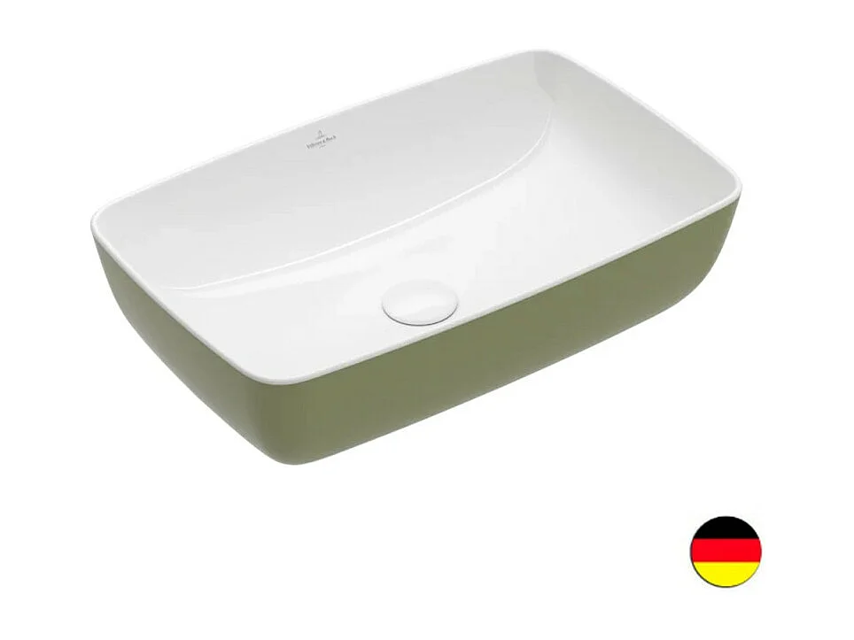 Vasque rectangle à poser VILLEROY ET BOCH Artis vert sauge