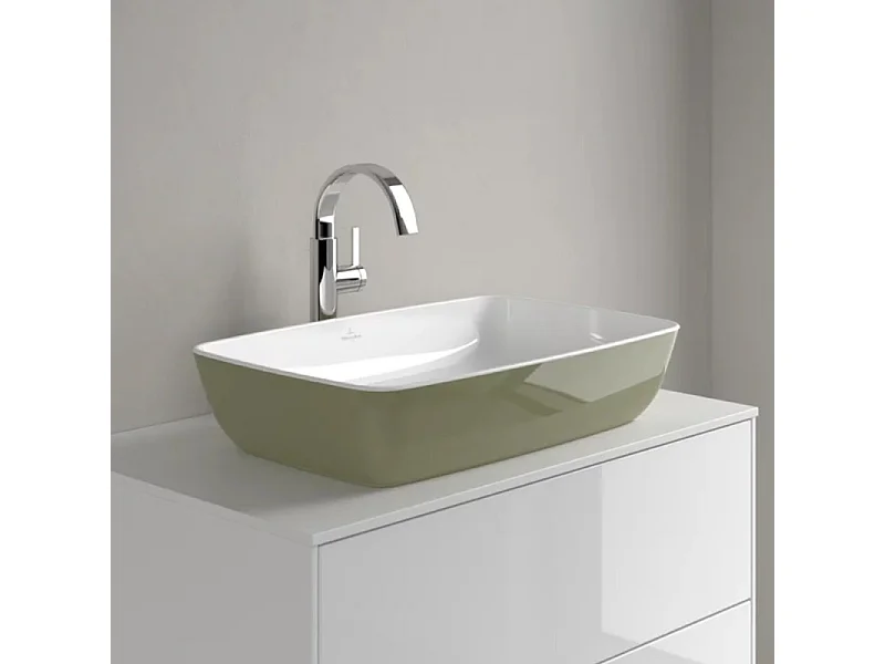 Vasque rectangle à poser VILLEROY ET BOCH Artis vert sauge