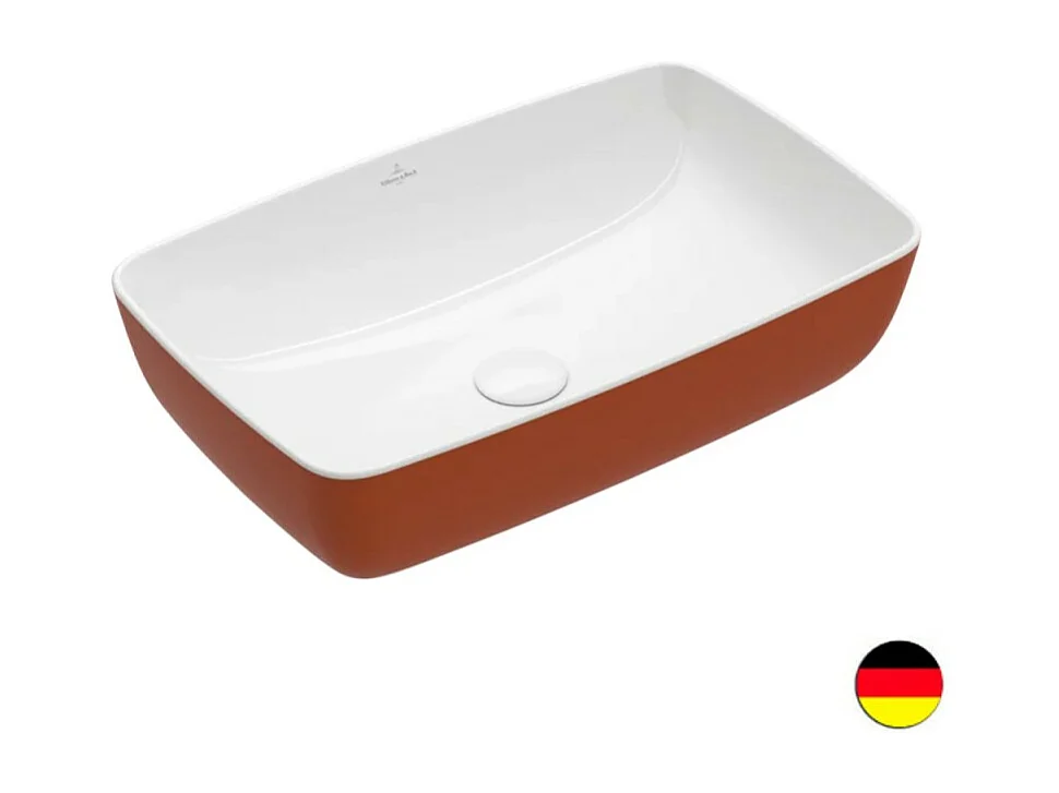 Vasque rectangle à poser VILLEROY ET BOCH Artis rouille