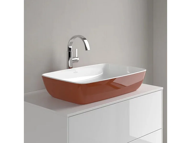 Vasque rectangle à poser VILLEROY ET BOCH Artis rouille