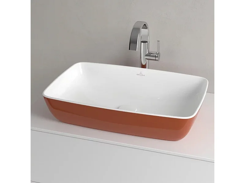 Vasque rectangle à poser VILLEROY ET BOCH Artis rouille