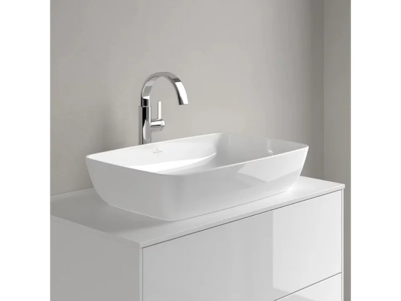 Vasque rectangle à poser VILLEROY ET BOCH Artis blanc ceramicplus