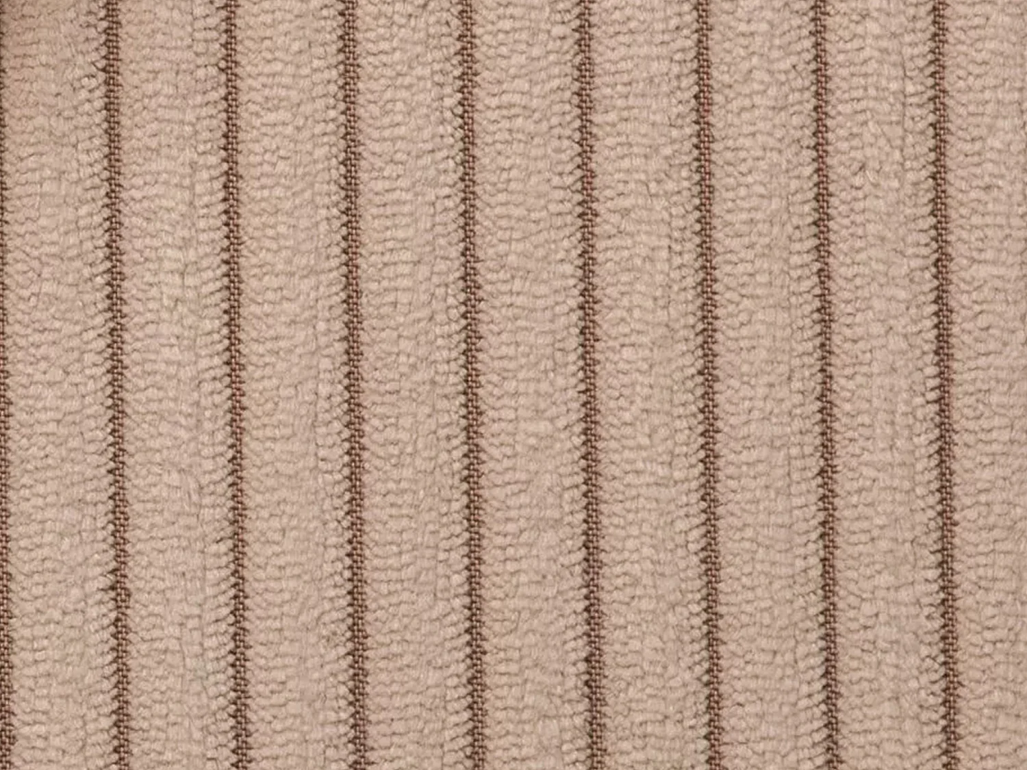 Express-vierzitsslaapbank van taupegrijs ribfluweel - Bed van 160 cm met brede latten - Matras van 14 cm LORETO