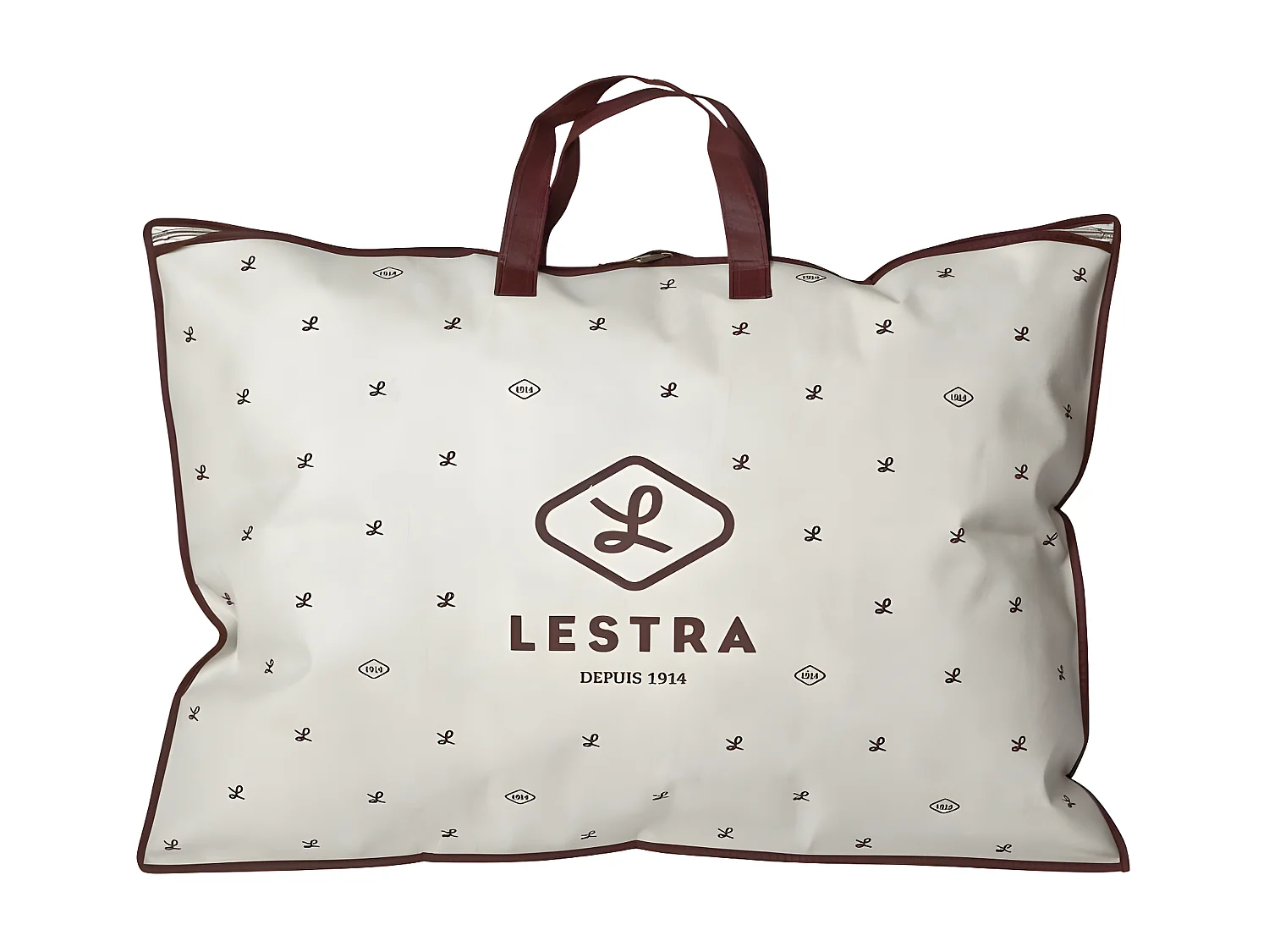 Oreiller "Fjord Grand Hotel" déhoussable Moelleux Com'Duv Satin de coton rayé Lestra