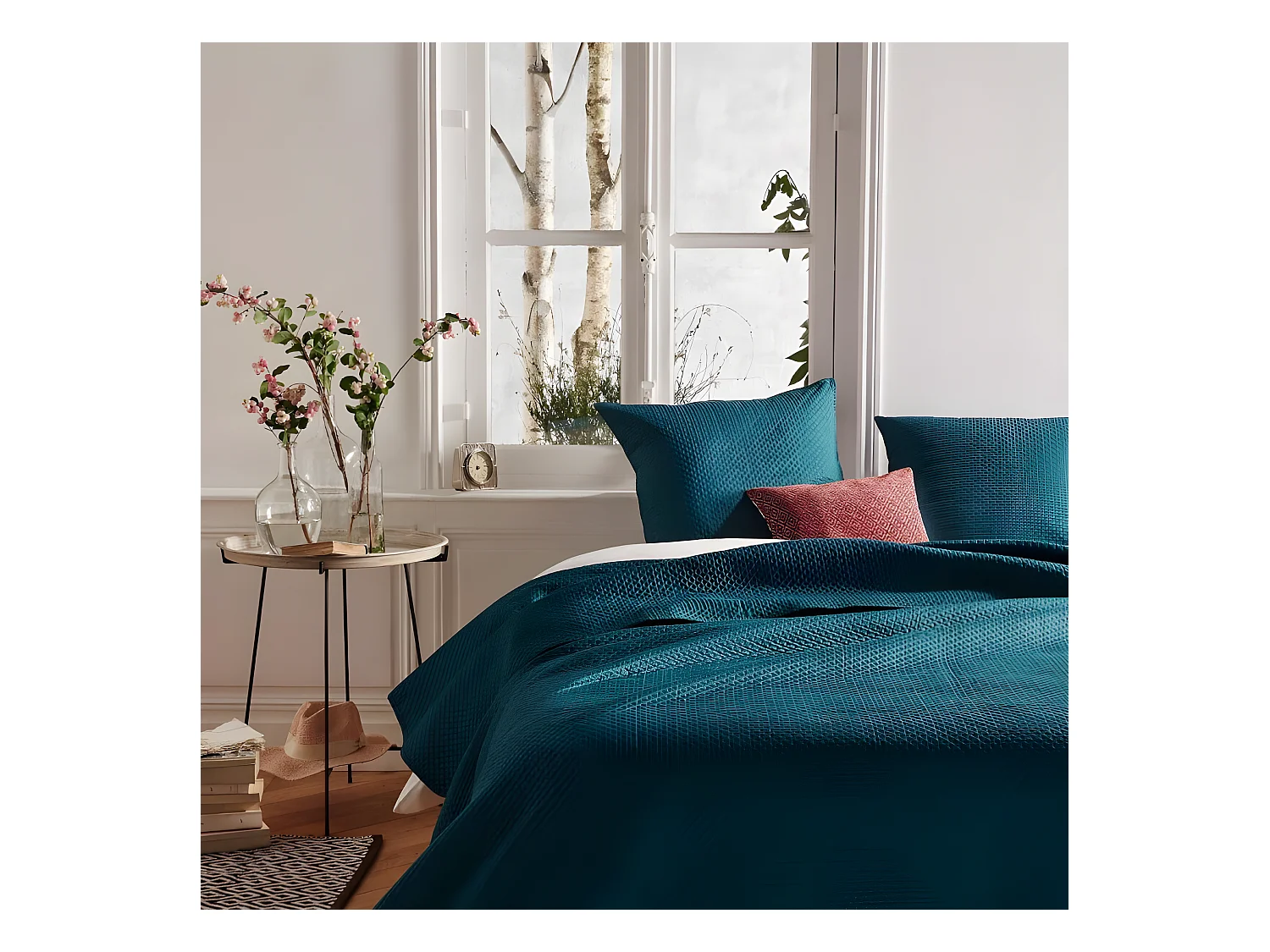 Dessus de lit 260 x 240 cm + 2 Taies 60 x 60 cm "Dolce" Atmosphera