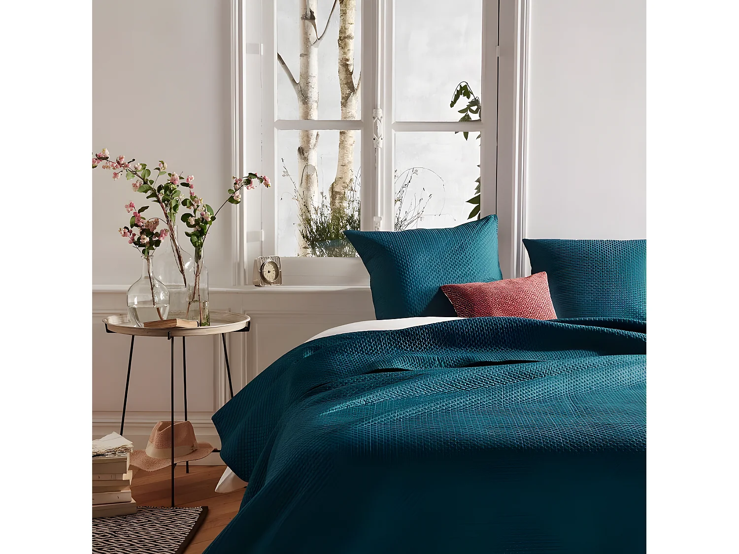 Dessus de lit 260 x 240 cm + 2 Taies 60 x 60 cm "Dolce" Atmosphera