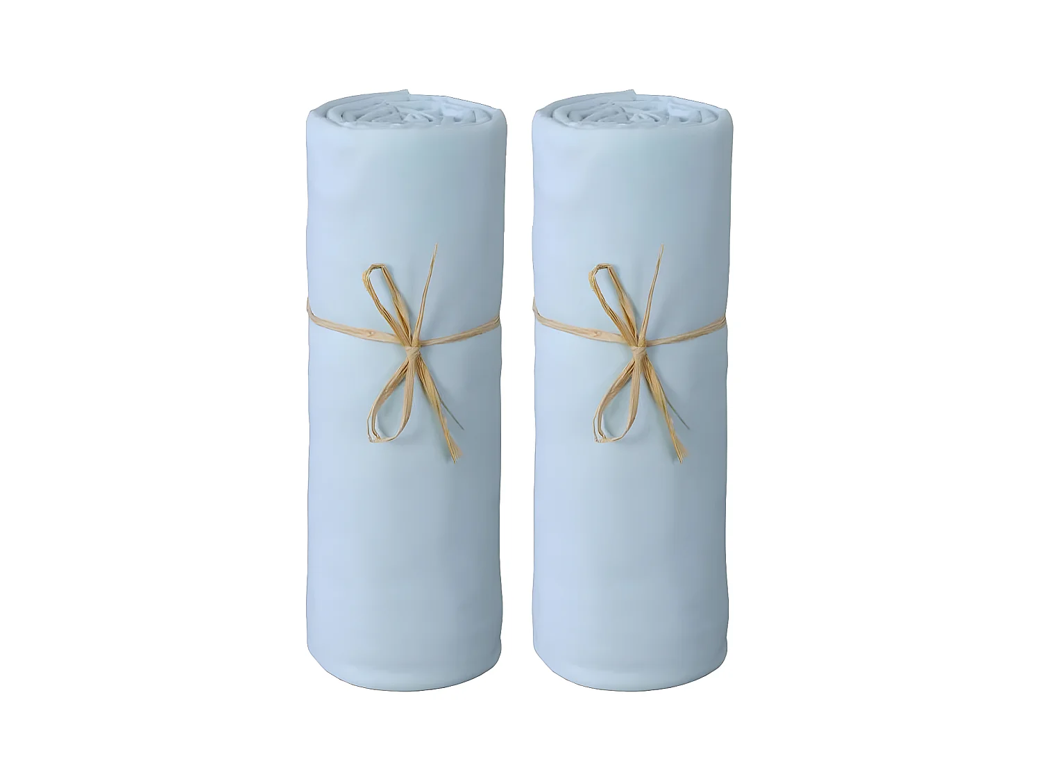 Lot de 2 Draps housse lit bébé 60 x 120 cm / 100% coton / 57 fils/cm²