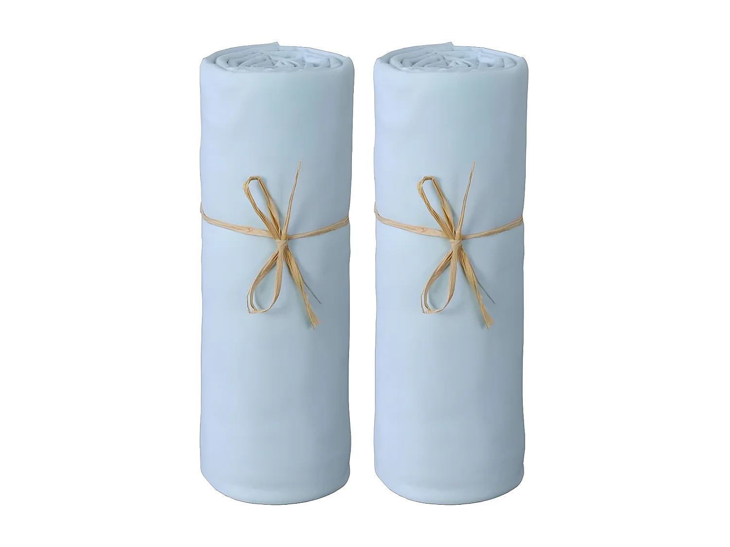 Lot de 2 Draps housse lit bébé 60 x 120 cm / 100% coton / 57 fils/cm²