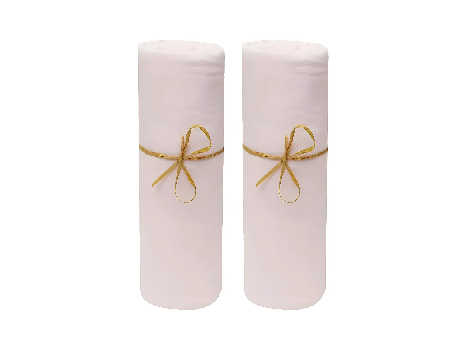 Lot de 2 Draps housse lit bébé 60 x 120 cm / 100% coton / 57 fils/cm²