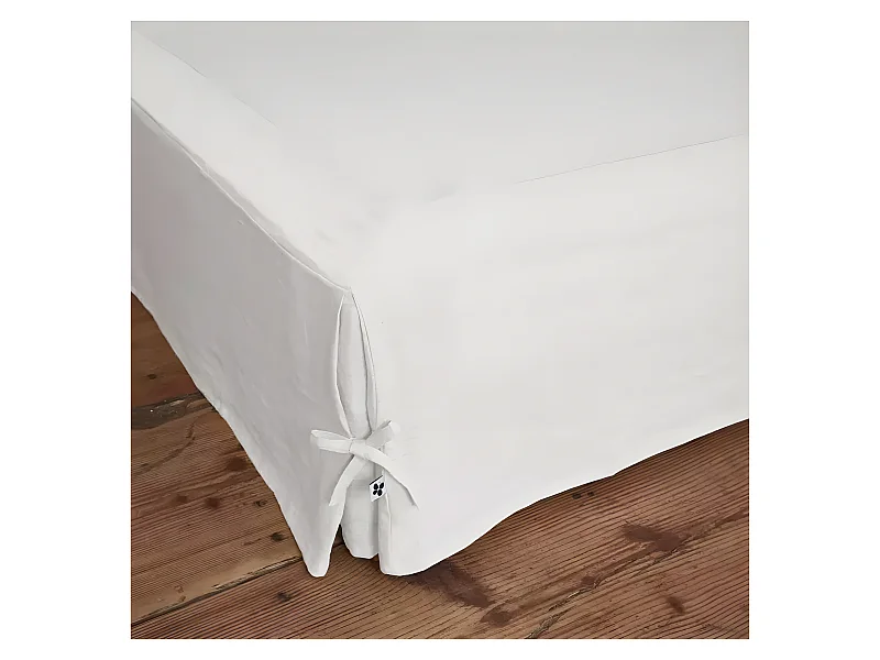 Cache sommier "Soline" toutes dimensions Lin lavé