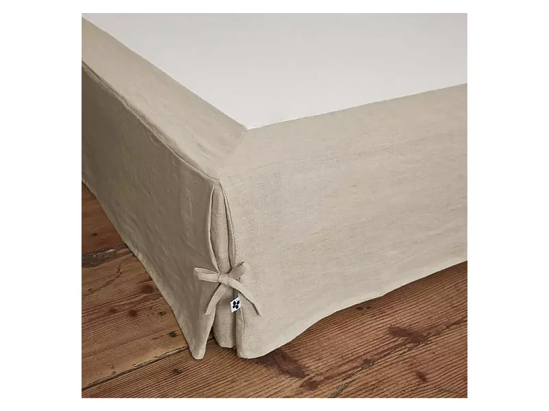 Cache sommier "Soline" toutes dimensions Lin lavé