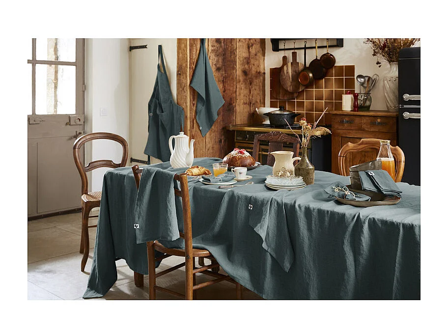 Lot de 2 essuie-mains "Soline" 50 x 70 cm Lin lavé