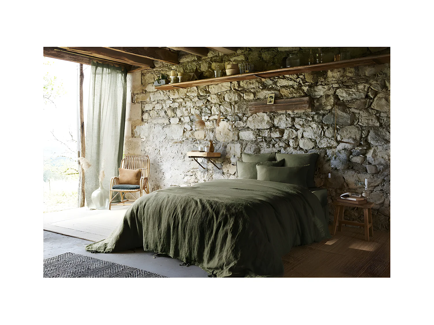 Housse de couette "Soline" toutes dimensions Lin lavé