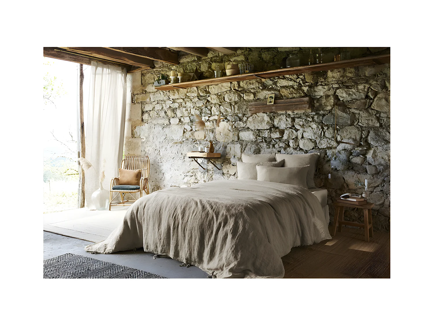 Housse de couette "Soline" toutes dimensions Lin lavé