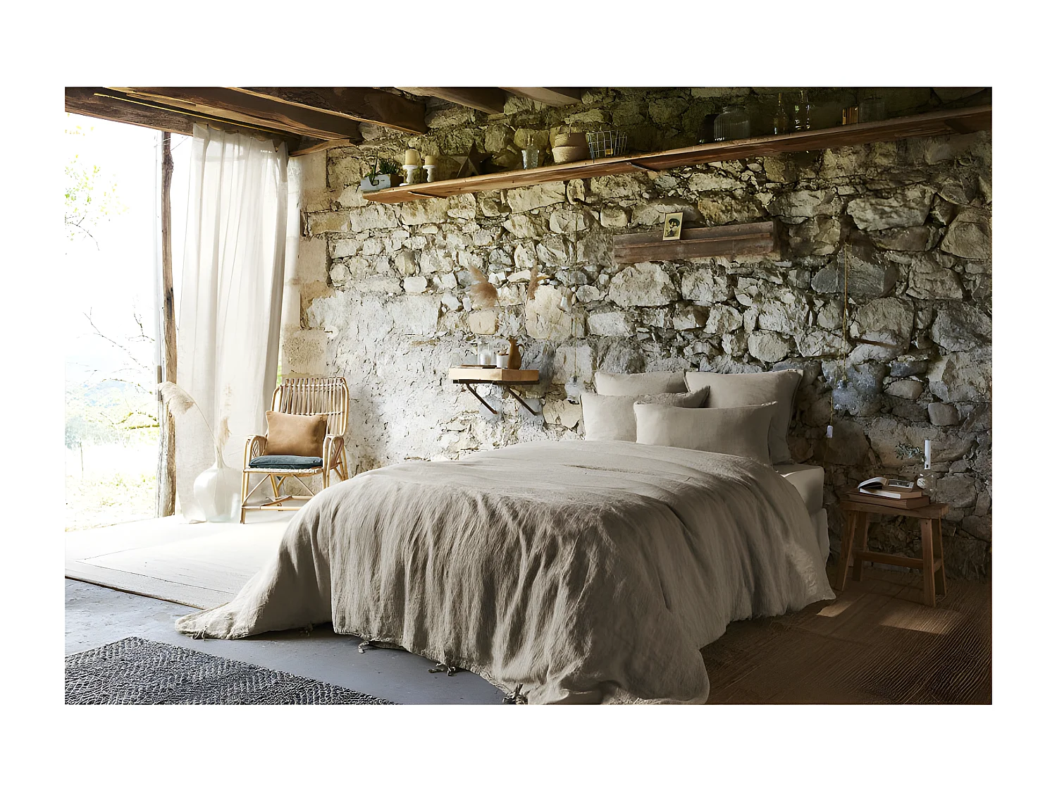 Housse de couette "Soline" toutes dimensions Lin lavé