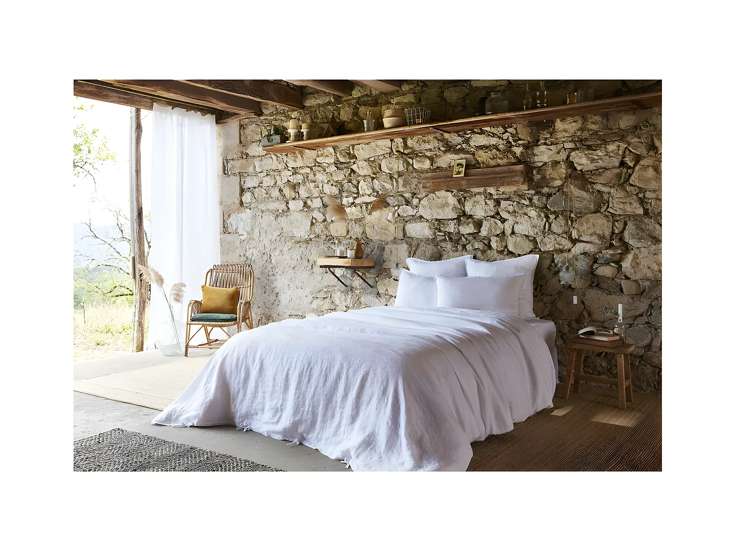 Housse de couette "Soline" toutes dimensions Lin lavé
