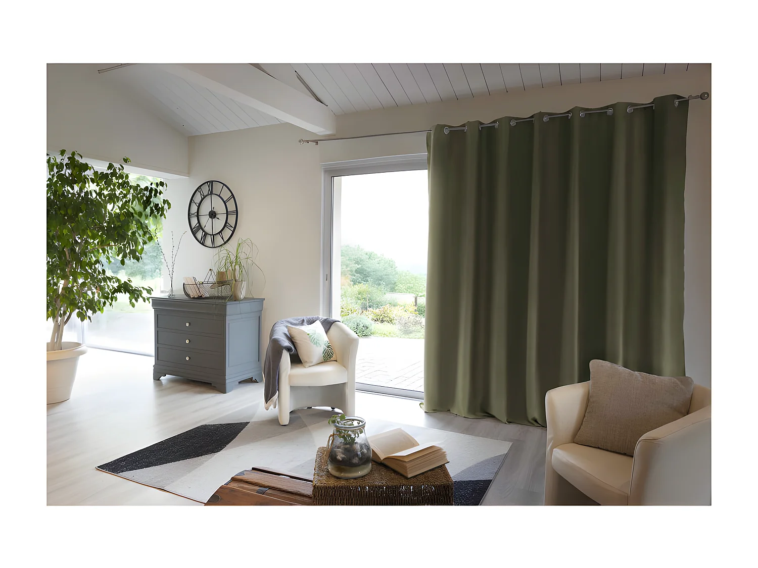 Rideau occultant et thermique doublé polaire "Inuit" toutes dimensions