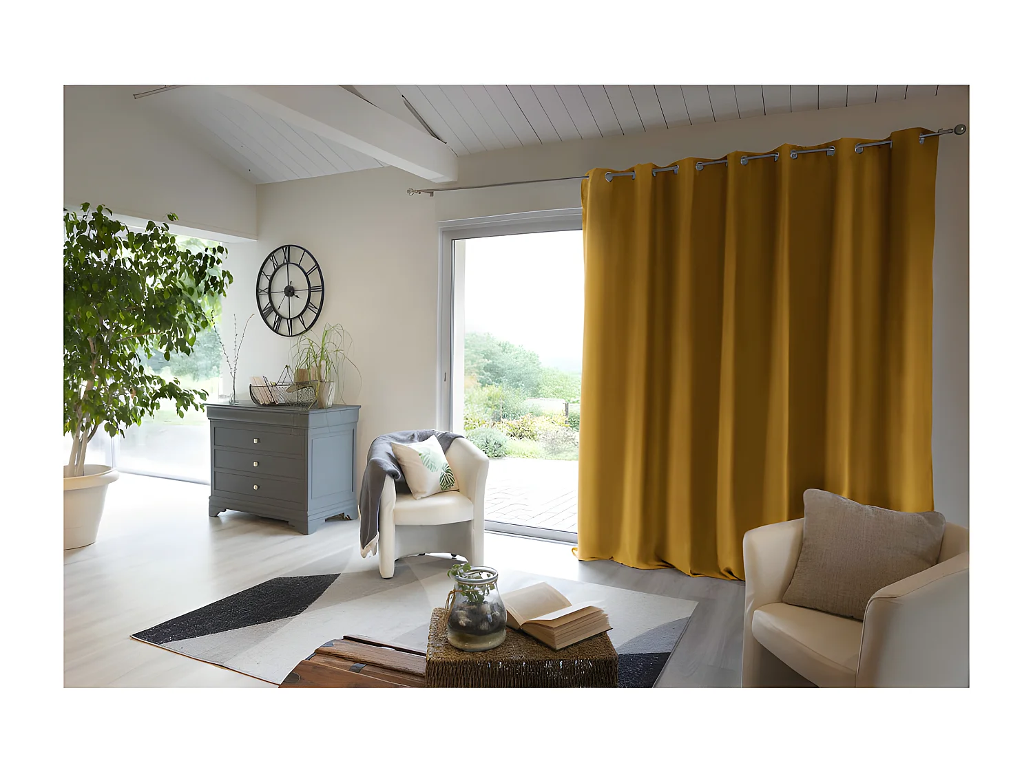 Rideau occultant et thermique doublé polaire "Inuit" toutes dimensions