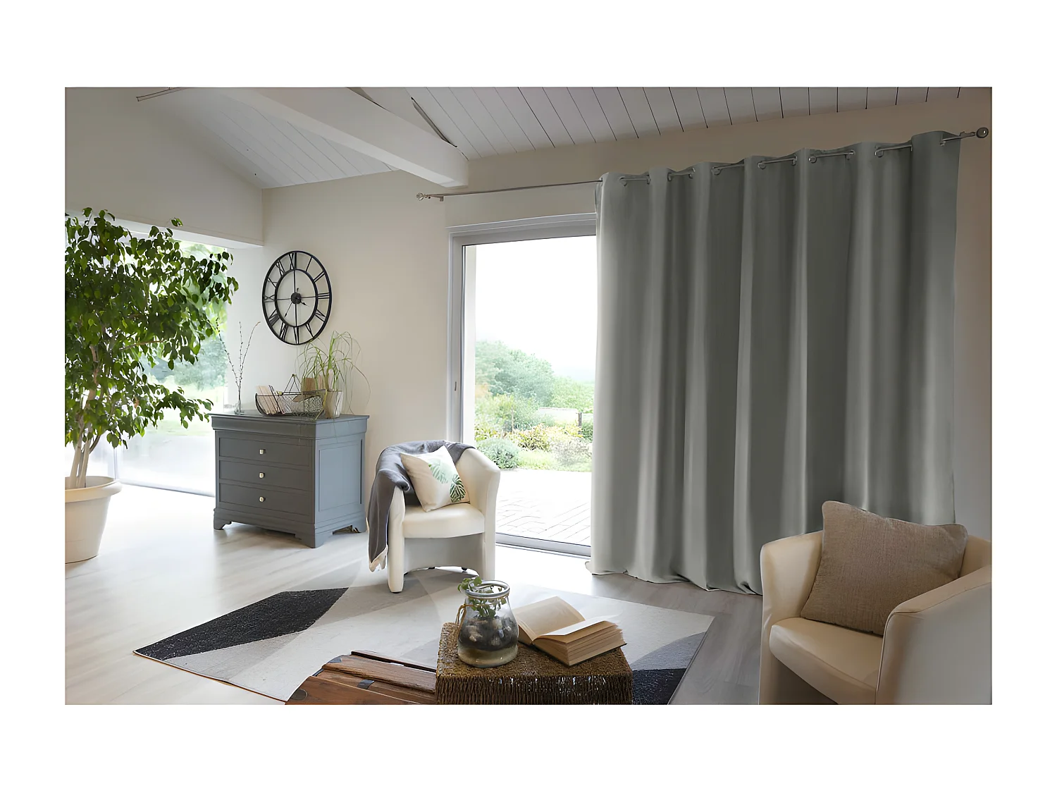 Rideau occultant et thermique doublé polaire "Inuit" toutes dimensions