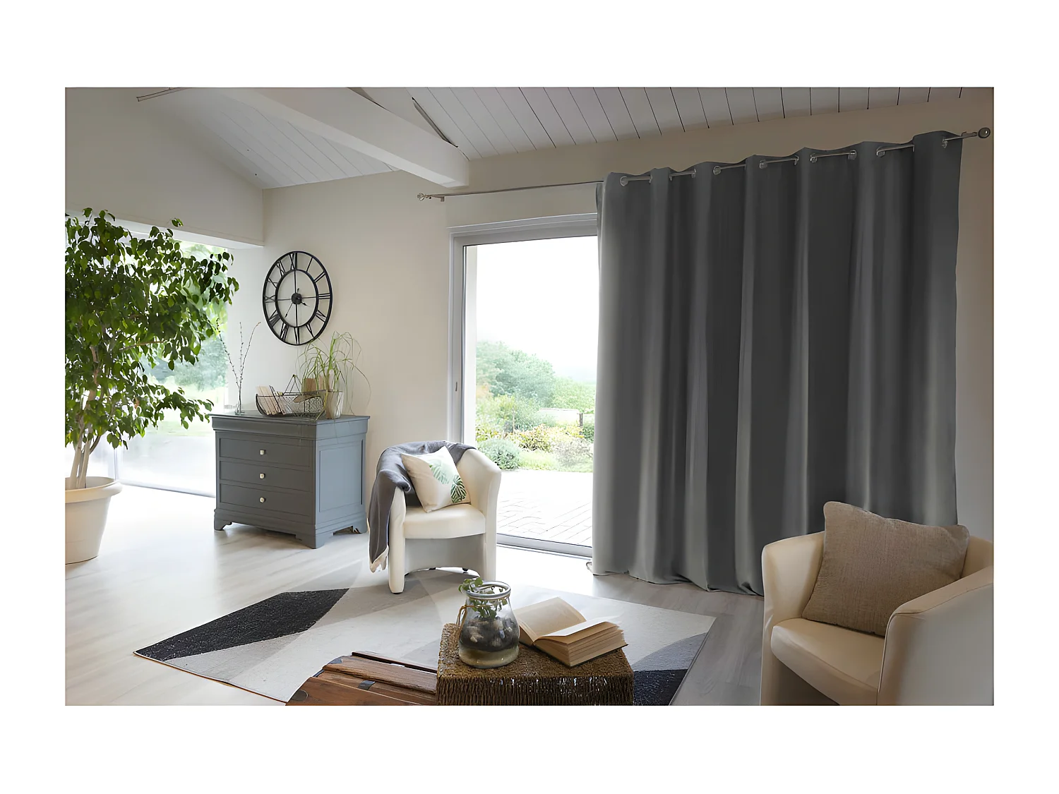 Rideau occultant et thermique doublé polaire "Inuit" toutes dimensions