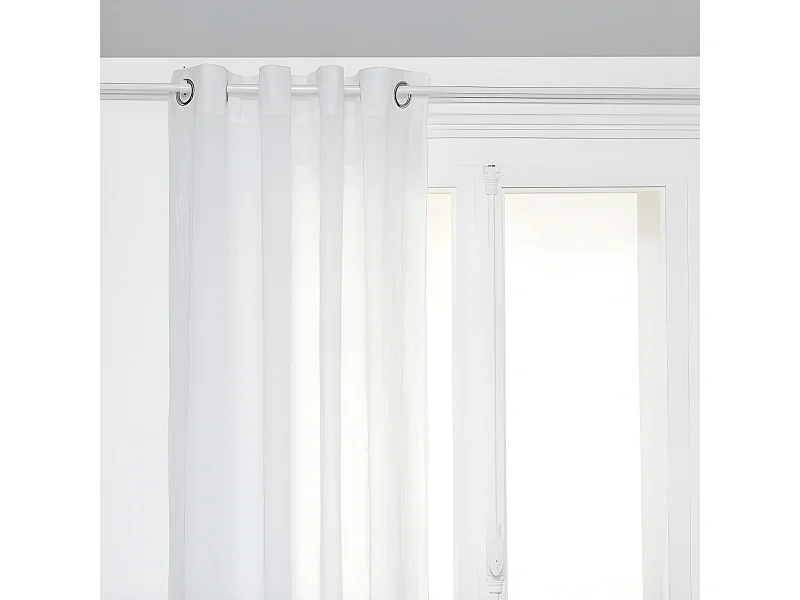 Voilage fluide et léger "Paxta" 135 x 240 cm Atmosphera