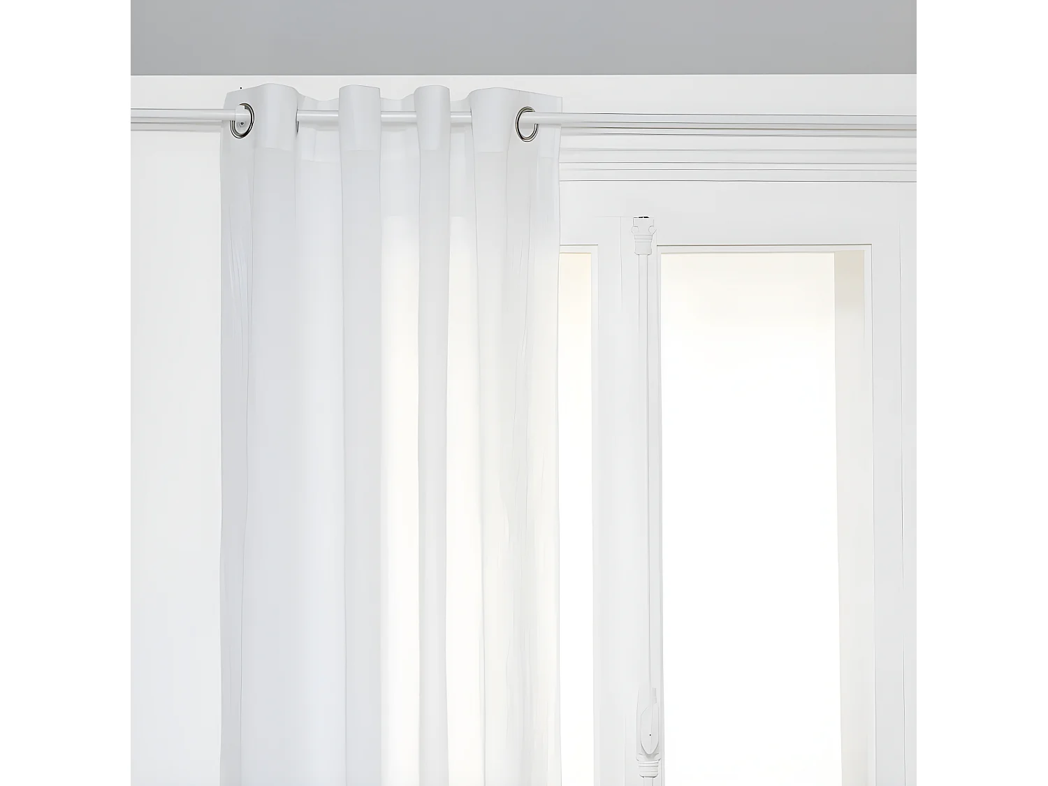 Voilage fluide et léger "Paxta" 135 x 240 cm Atmosphera