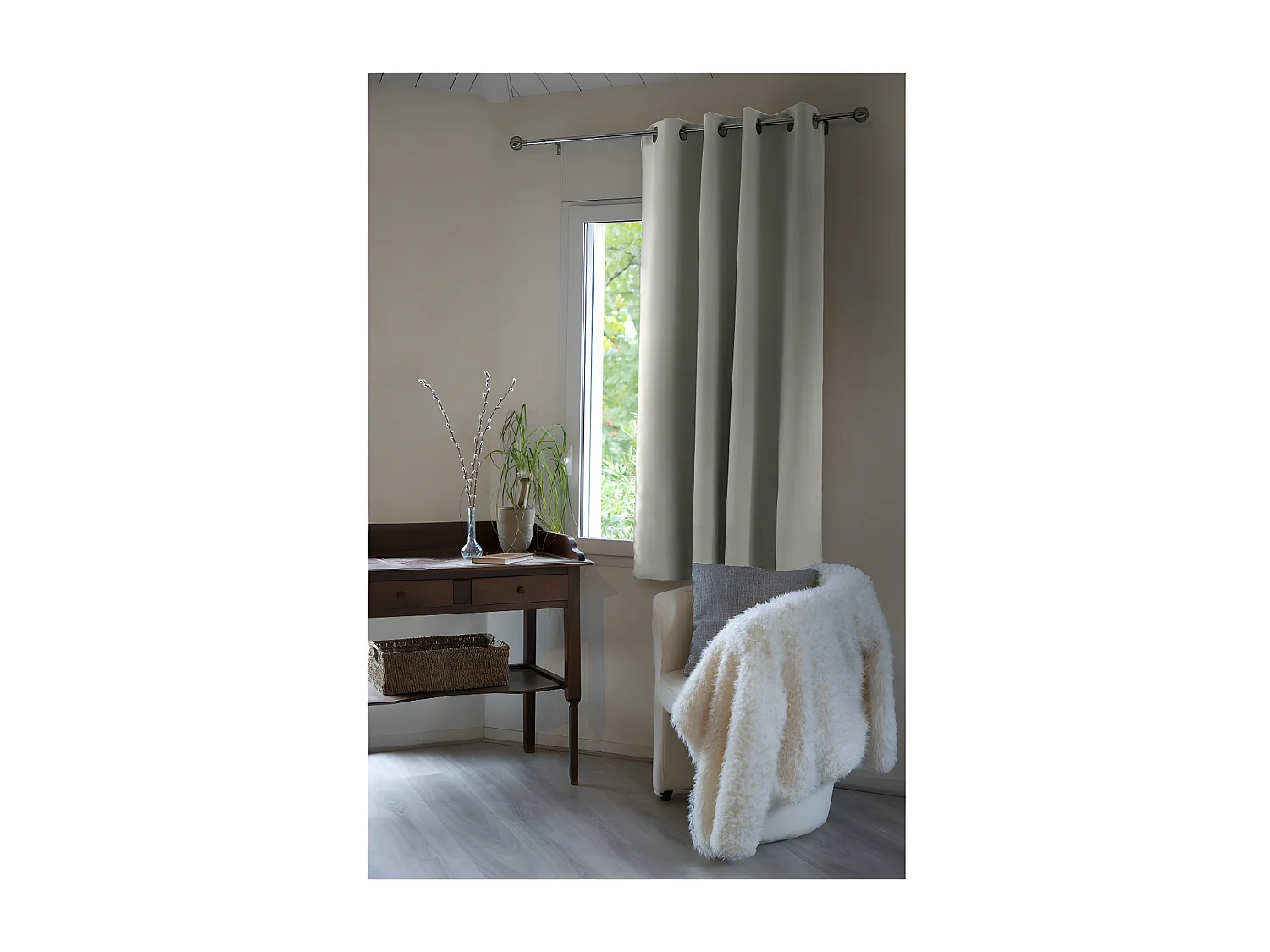 Rideau occultant et thermique doublé polaire "Inuit" toutes dimensions